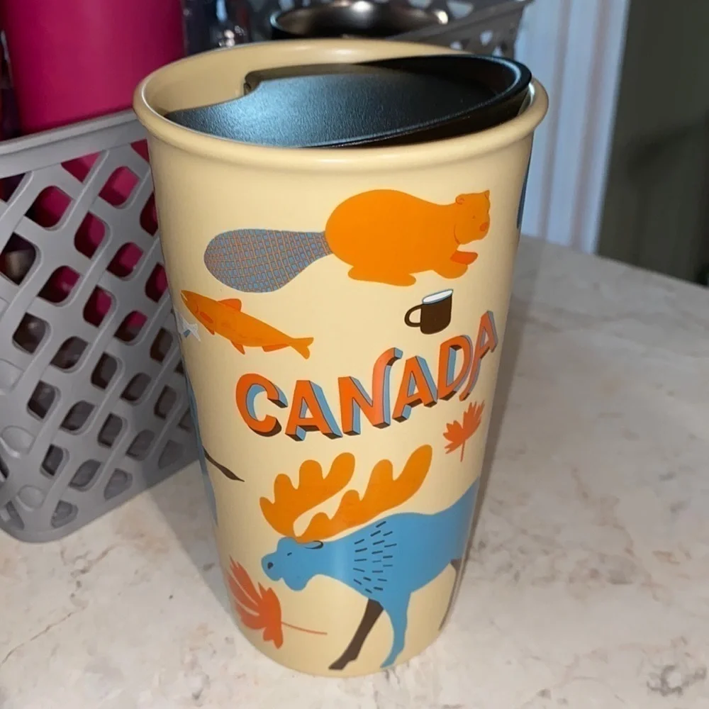 Starbucks Canada Wildlife 12oz Double Wall Insulated Tall Travel Tumbler & Lid - Picture 2 of 9